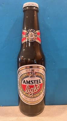 Vintage Amstel Light Beer Store Display Advertising Plastic Bottle 24 