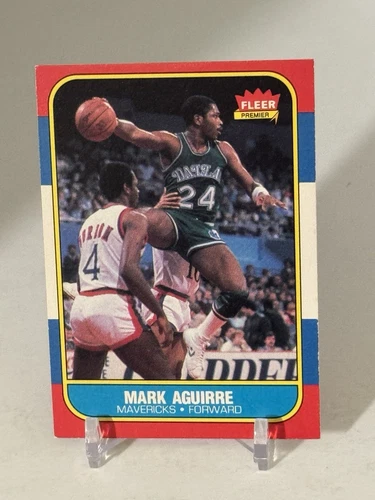 1986 Fleer #3 Mark Aguirre Dallas Mavericks  SHIPS SAME DAY  A625