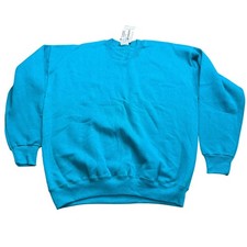 Vintage Lee Sturdy Sweats Crewneck Sweatshirt Teal Blue Heavyweight Mens XXL NWT