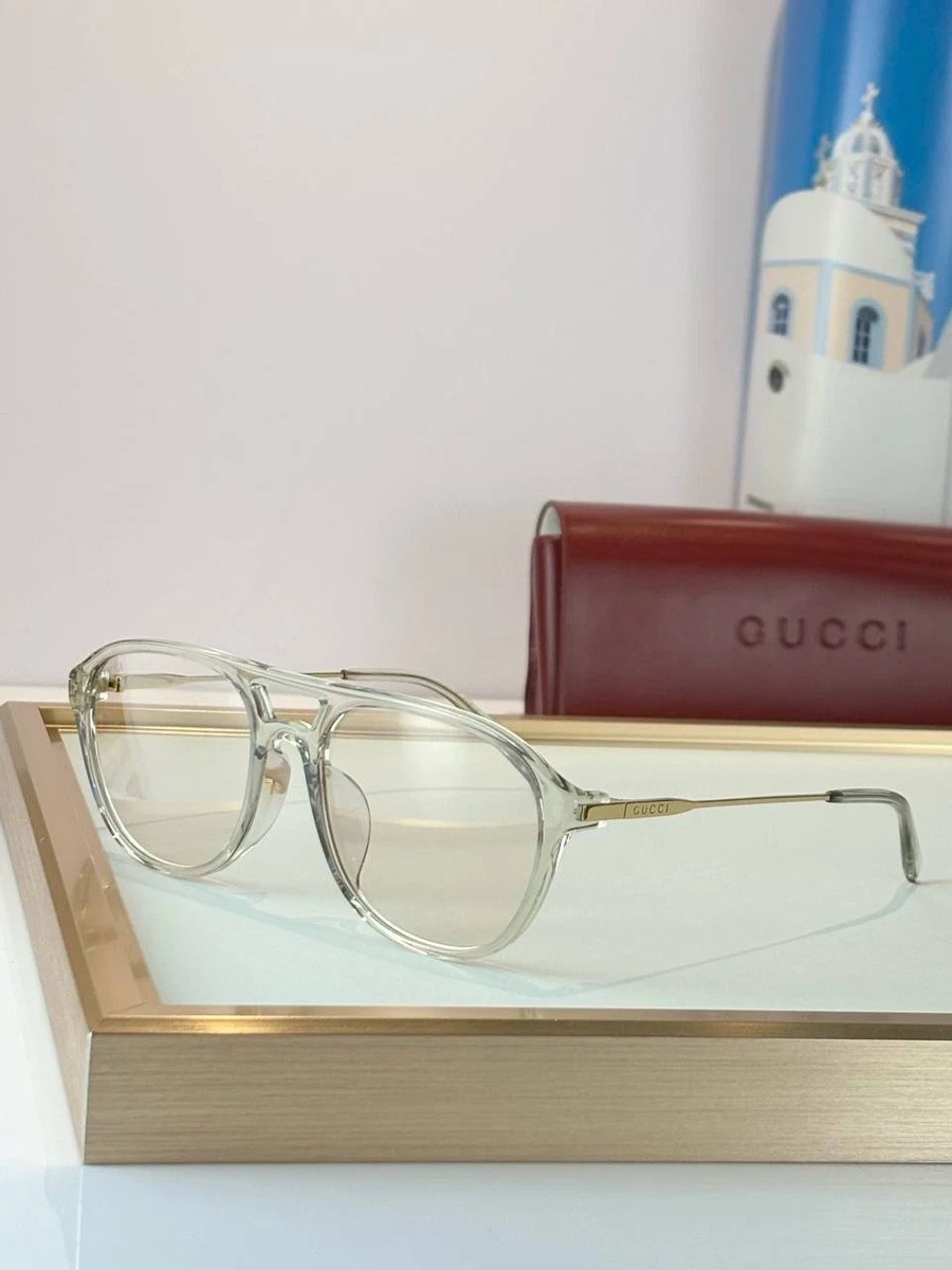 Gucci Plastic Frame Clear Sunglasses for Women for sale | eBay