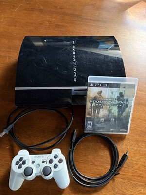 Sony PlayStation 3 Fat 80GB PS1 Backwards Compatible CECHL01 & Cords, Controller