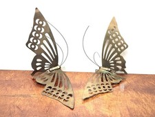 Brass Butterfly Taper Candle Holders. Giftcraft. VTG 1970s. Pair of 2. Taiwan