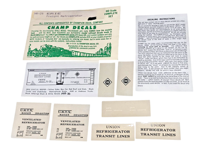 #ad Champ Decals HR 25 ERIE Freight Refrigerator Car HO Scale $4.95