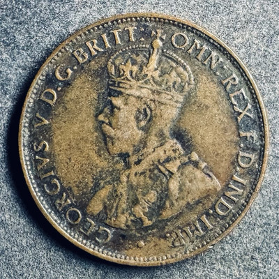 1/2 Penny 1932 Australien George V KM#22 K010325B