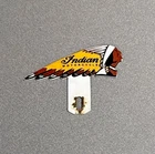 VINTAGE INDIAN PLATE TOPPER PORCELAIN SIGN CAR GAS TRUCK OIL MOTORCYCLE