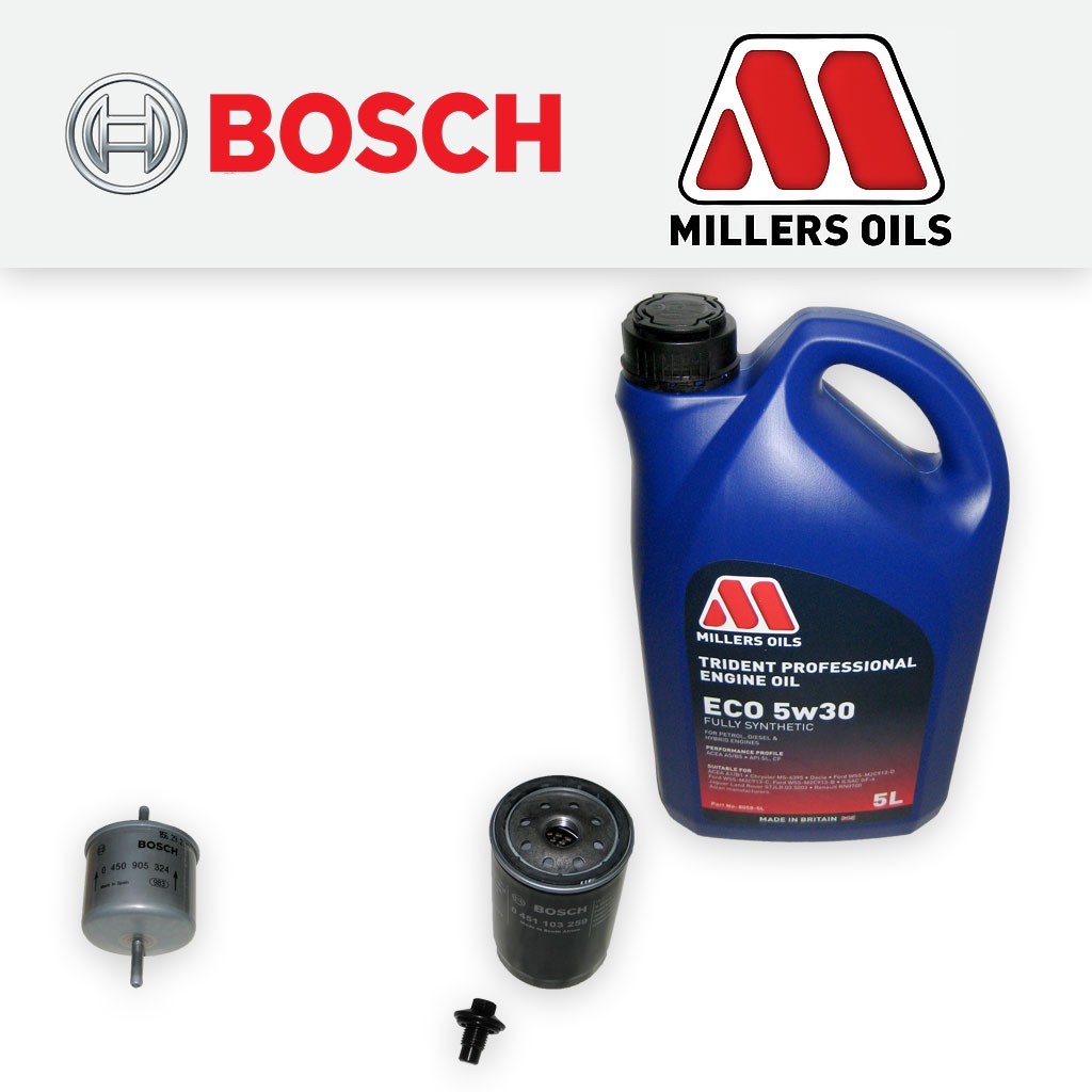 SERVICE KIT for FORD KA (BE146) 1.3 1.6 OIL FUEL FILTERS +OIL (2002-2008)