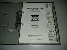 Ersatzteilkatalog Spare Parts Cataloge Triumph Sports Car 20 TR4  