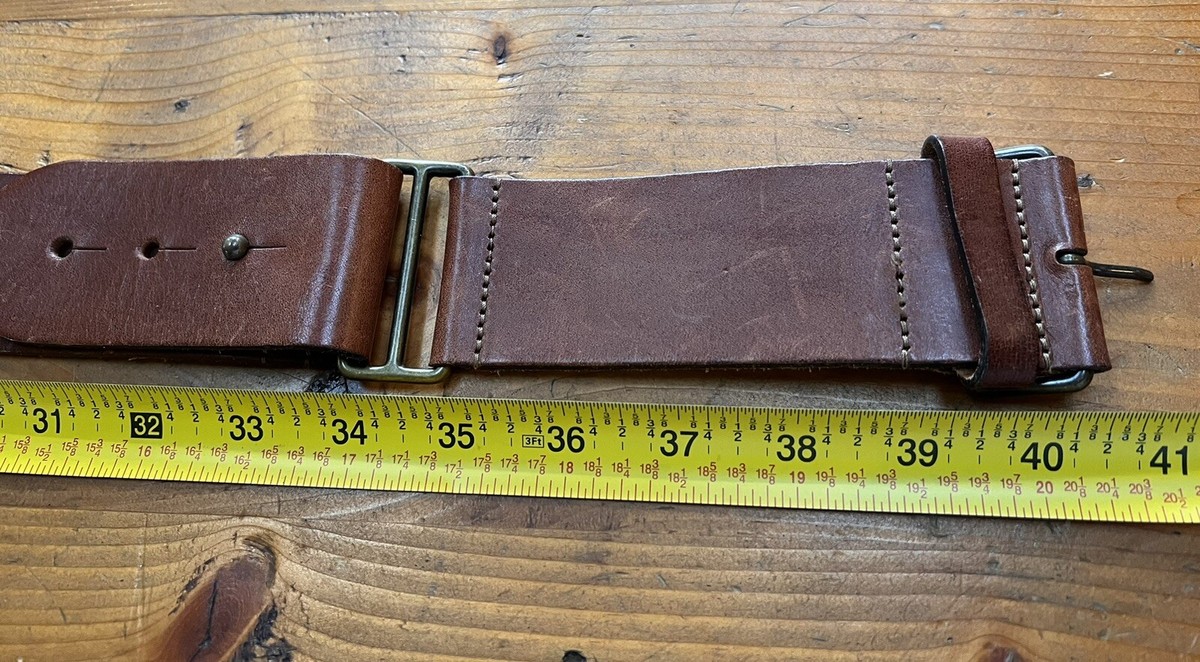 Vintage BURBERRY Brown Adjustable Womens Belt, 40-41.5” L, 1.875
