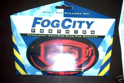 FOG CITY FOG THING GOGGLE LENS SET 3 ANTI-FOG SHEETS 1 QUANTITY FREE SHIPPING