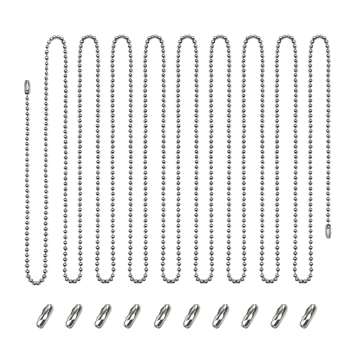 Ceiling Fan Pull Chain Extender 12Ft 3mm Beaded Ball Light Extension Cord-image