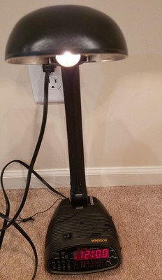 table and lamp all in one