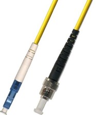 15M Singlemode Simplex Fiber Optic Cable 9/125 LC-ST