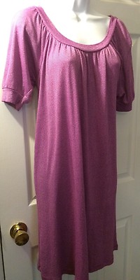 MICHAEL STARS Lavender Purple Dress Scoop Neck Short Sleeve OS One Size #0159