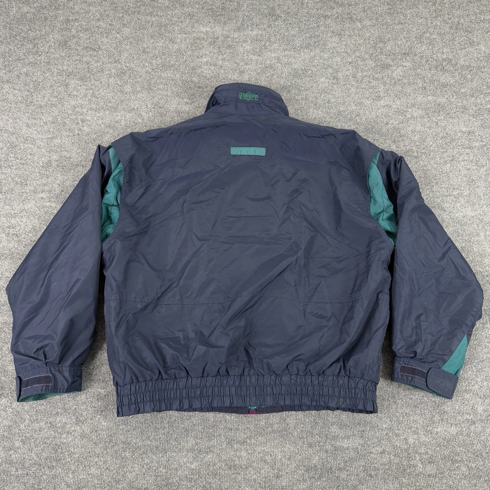 Vintage Freightliner Jacket Mens XL Blue 3-in-1 Fleece Lined Full Zip Vented - Image 2 of 4