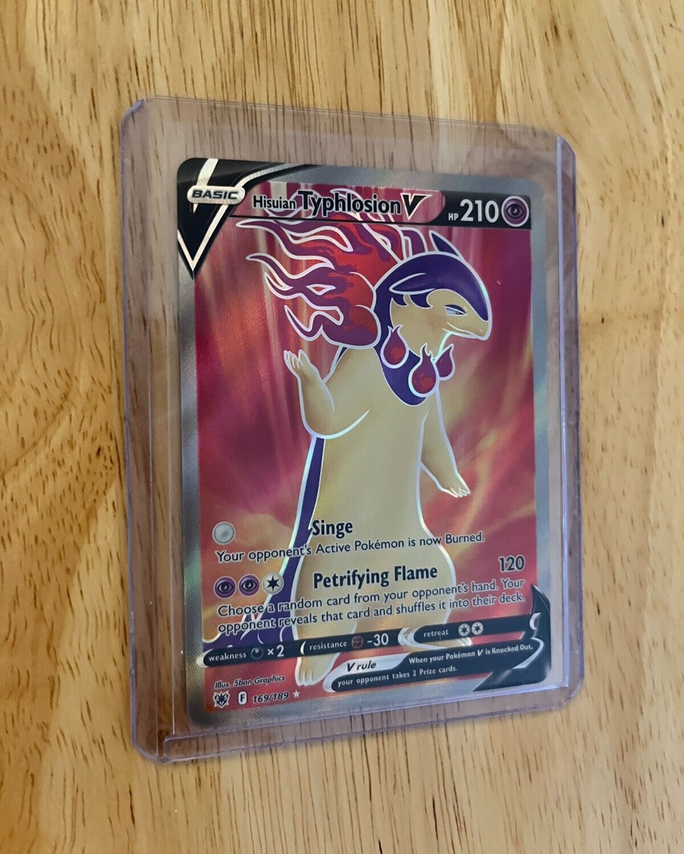 TYPHLOSION V 169/189 FULL ART -ASTRAL RADIANCE POKEMON- RARE -MINT