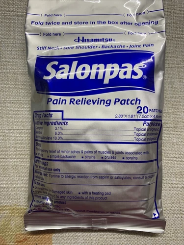 Salonpas Pain Relieving Patch 20/40/60/80/100/120/140 ct Hismitsu