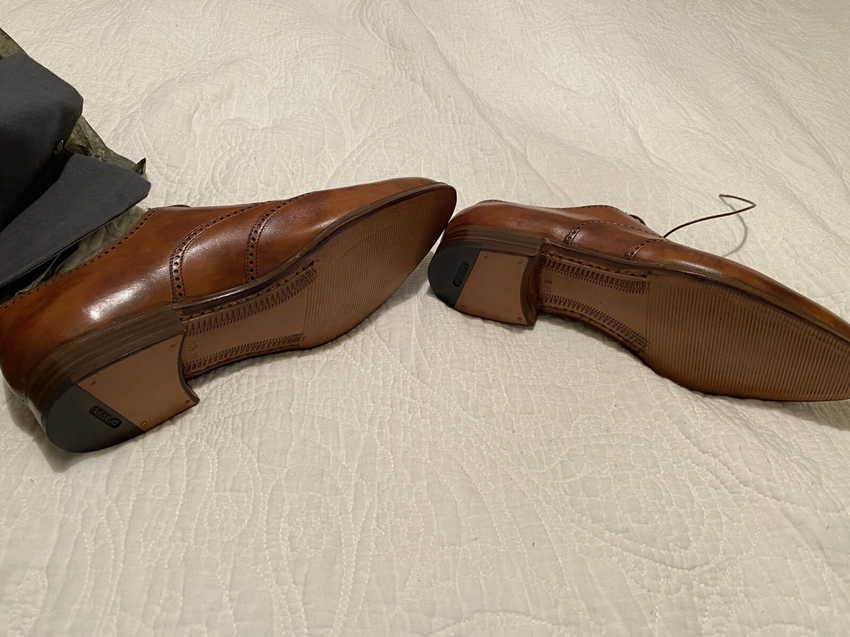 Mint Condition Gravati Calzatura Artigiana- original soles perfect - 9.5 GRAVATI Size 9.5 Brown Textured Leather Lace Up Shoes – Sui  main image 2