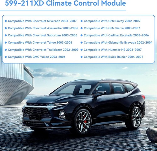 Módulo de control climático de calefacción de CA 599-211XD para Chevy GMC diseño mejorado 2006 - Imagen 6 de 12