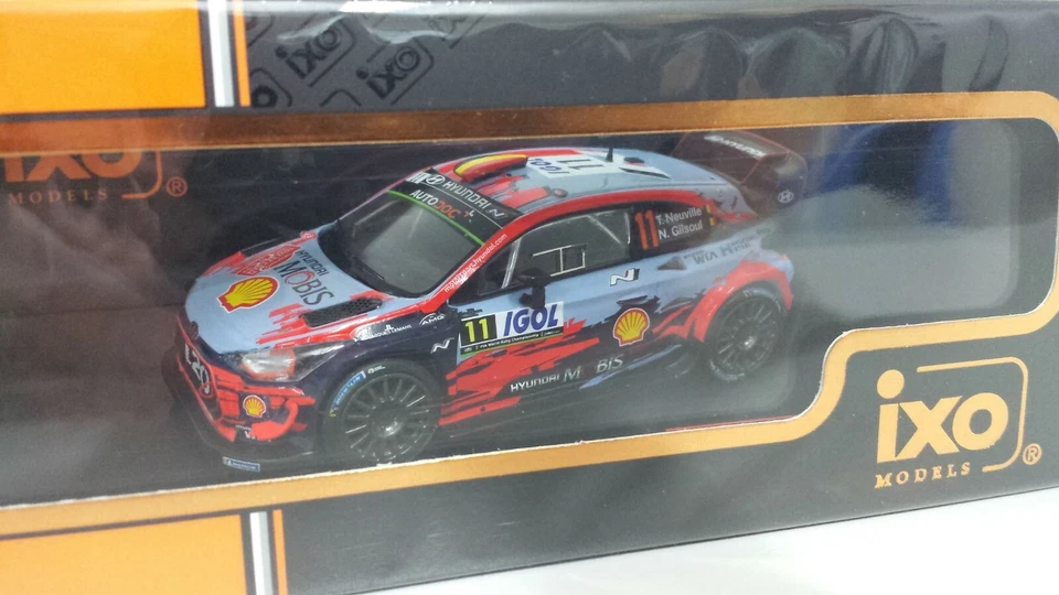 MODELLINO AUTO 1:43 IXO HYUNDAI i20 WRC NEUVILLE RALLY CORSICA 2019 MODELLISMO - Immagine 2 di 4