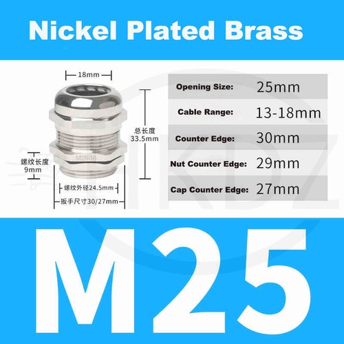 Kabelverschraubung PG7-PG63 Metrisch Metal Verschraubung M10-M100 Edelstahl IP68 - Bild 31 von 118