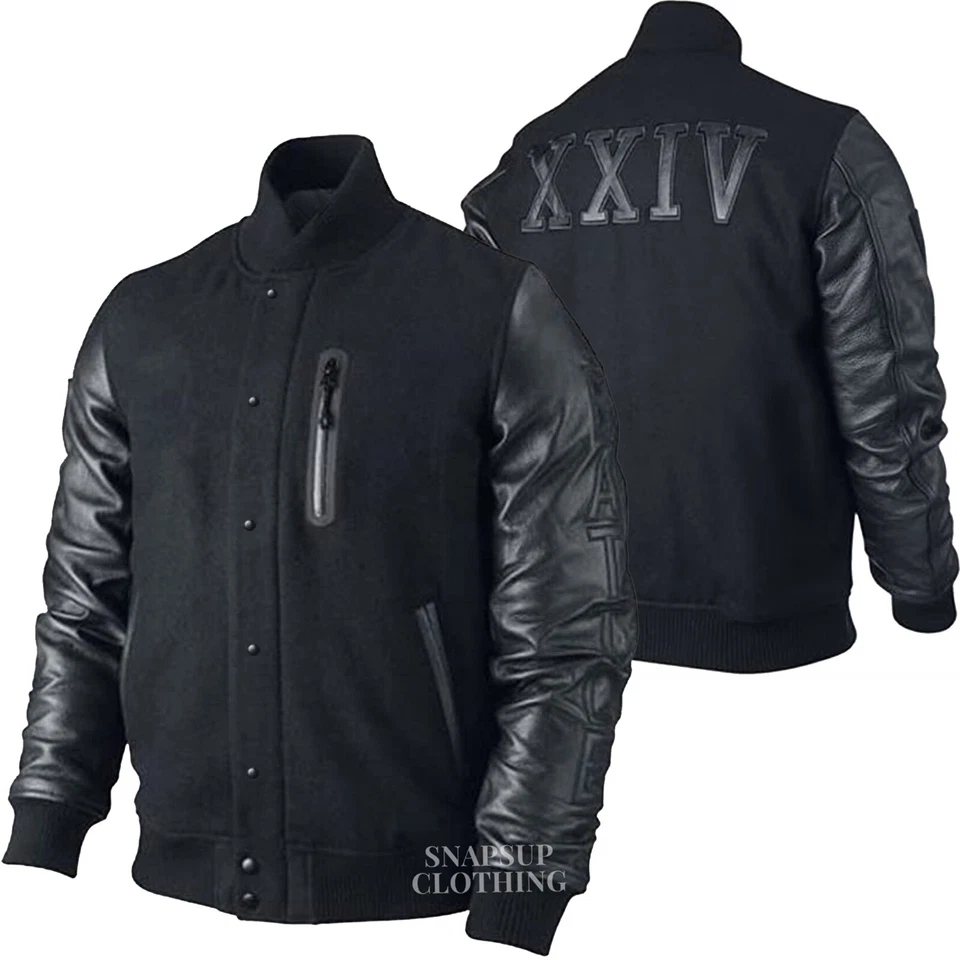 Michael B Jordan Kobe Destroyer XXIV Battle Real Leather Men's Varsity Jacket - Image 4 of 4