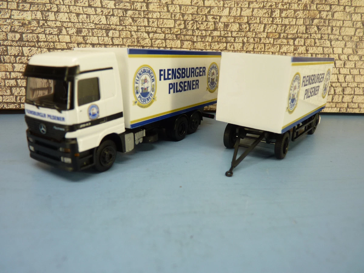 1/87 HO Albedo Semi remorque camion Truck trailer Milka Renault Premium