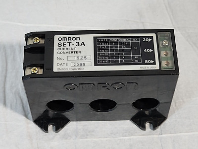 Omron SET-3A Current Converter 1 - 80 Amp