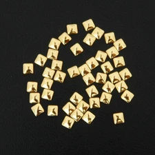 Threadart Specialty Nailhead - Gold Square 3x3mm - 5 Gross