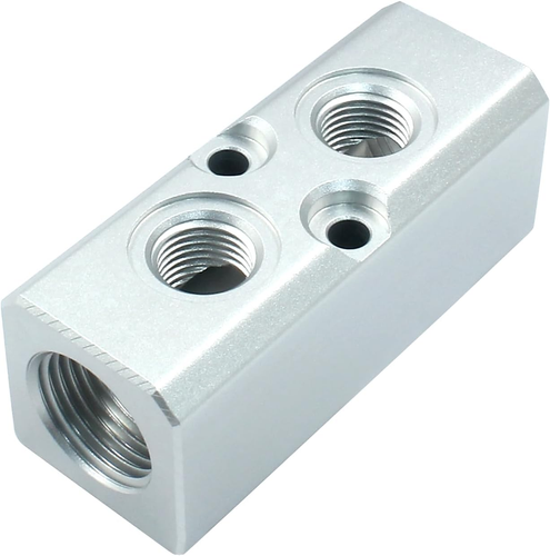 5-Way Pneumatic Manifold Air Distribution Block - G1/2 Supply Port, G1/4-Inch