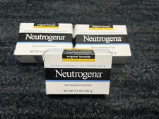 Pack Of 3 - Neutrogena Transparent Face Cleansing Bar - 3.5oz.