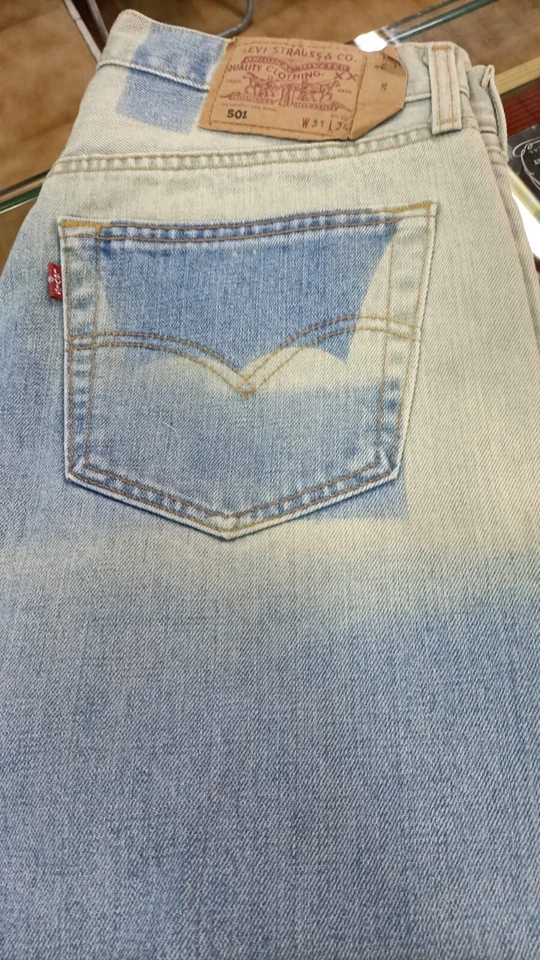 jeans levis 501 uomo w27 28 29 30 31 32 33 Nuvi Pantaloni levi's denim regular - Imagen 3 de 4