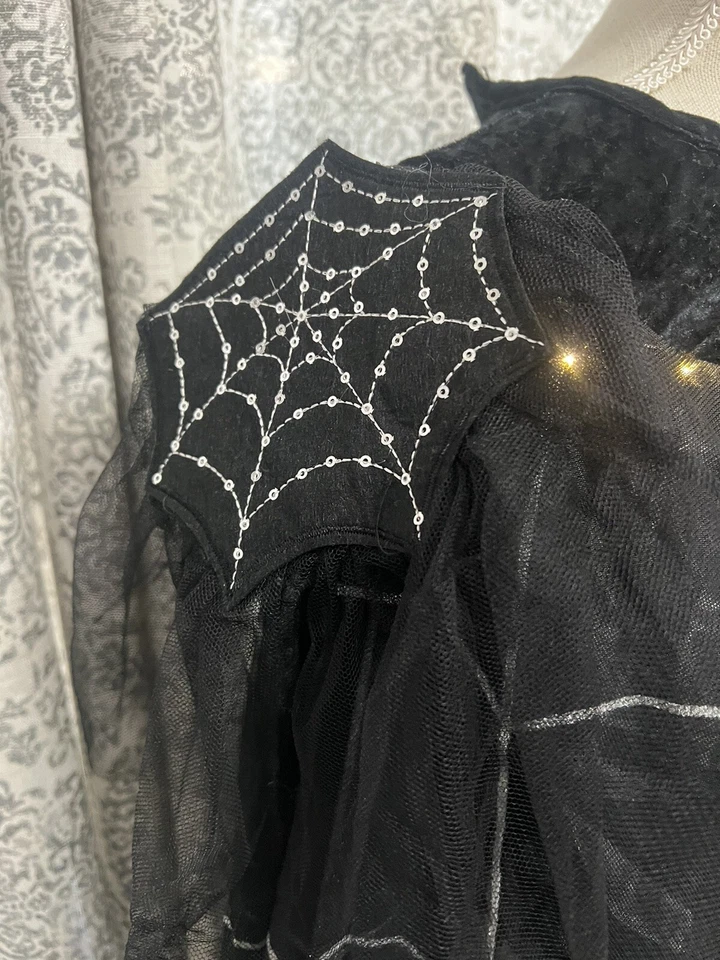 Disfraz de granero de cerámica reina araña negra iluminación y accesorio para el cabello. Nuevo con etiqueta W nuevo con etiquetas Foto 3 de 4