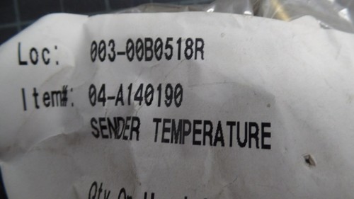 9707 TEMPERATURE SENDER 12VOLT, BANTAM/LORAIN A140190, 04A140190, N..O.S. - Picture 4 of 6