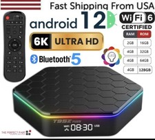 2024 Upgraded T95Z Plus Smart Android 12 TV Box Quad Core 6K 4K HD Stream Player