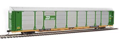 Spur H0 - 89' Thrall Bi-Level Auto Carrier Burlington Northern Rack - 101326 NEU