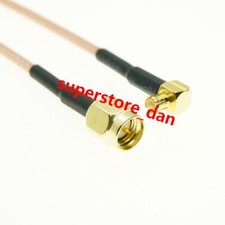 RG316 MCX MALE RIGHT ANGLE to SMA MALE PLUG lot RF coaxial PigtailJumper Cable