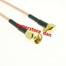 RG316 MCX MALE RIGHT ANGLE to SMA MALE PLUG lot RF coaxial PigtailJumper Cable