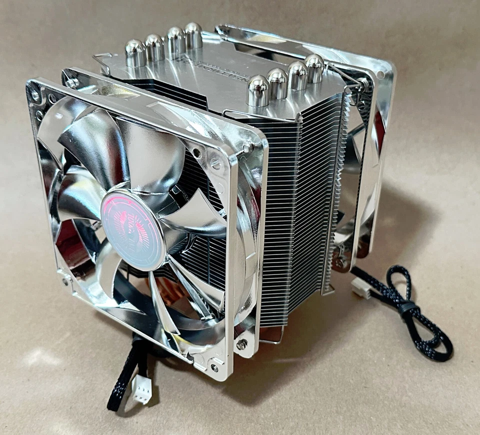 Evercool Transformer 4 Copper Heatpipe Dual-Fan CPU Cooler for LGA 775 1156 1366 - Image 4 of 4