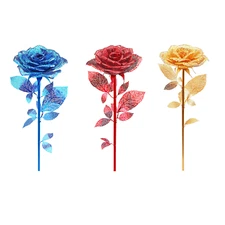 Piececool 3D Puzzles Metal Rose Model Collection Valentine's Day Handmade Toys