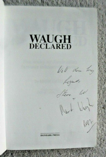 Mark Waugh Steve Waugh Dual Autographed Signed Australia Cricket 3 Books set - Picture 12 of 13