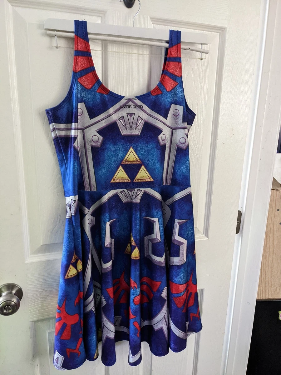 The Legend of Zelda Hylian Shield Living Dead Skater Dress XL eBay