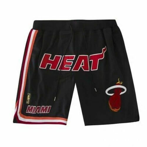 PANTALONCINI/SHORTS ADULTO CON TASCHE-BASKET-NBA-MIAMI  HEAT-WADE-MOURNING-JAMES | eBay