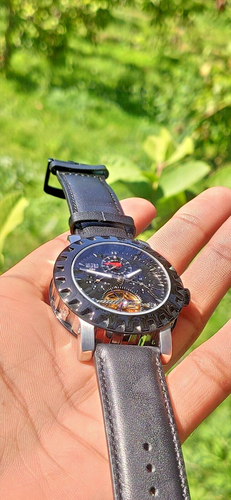 Vintage automatic watch for men power reserve stainless steel limited edition - Picture 3 of 7