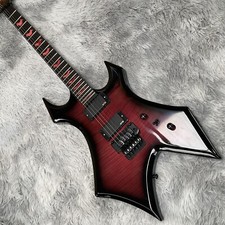 New B.C.Rich WARLOCK WHS-650JE Mod Red in Black Electric Guitar 6 String