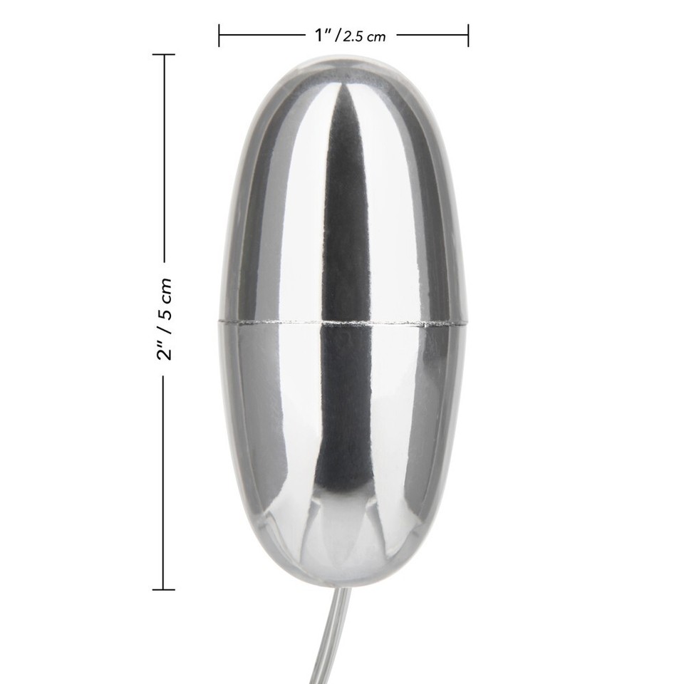 Bullet Vibrator Massager Egg Multi-Speed Sex Toy Mini Discreet Silver ...