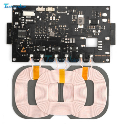 20W~5W 3-coil Wireless Fast Charging Transmitter Circuit Board Module 9-32V-