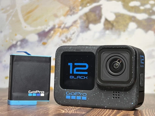 GoPro HERO12 Black 5.3K60 UHD Video 27MP Action Camera - Cracked Touchscreen