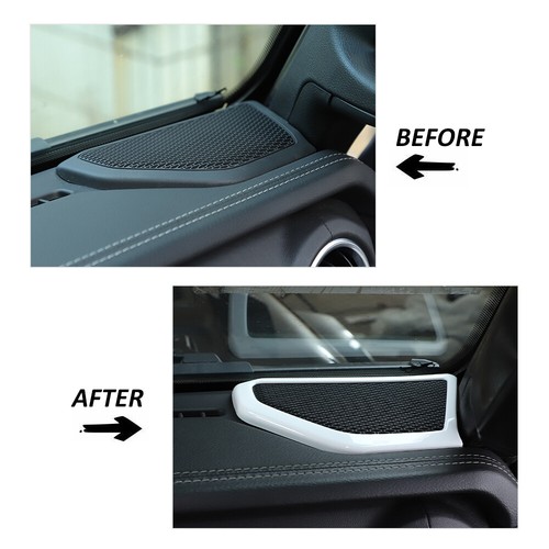 White Interior Center Console Exterior Cover Trim for Jeep Wrangler JL JT2018-23 - Picture 38 of 78