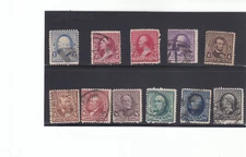 Scott # 219 through 228 Complete set -  Used - SCV - $135.00