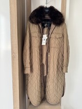 Weekend Max Mara Learco Quilted, Belted Coat, Camel, Size 10 (uk12)vgc, £475